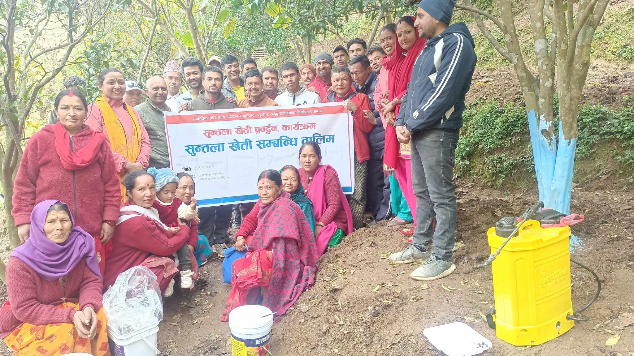 बेथानचोकका किसानलाई सुन्तला खेतिसम्बन्धि तालिम